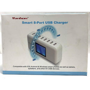 Vanbon 60W 8-Port USB Wall Charger Multi Port USB media Charging Station